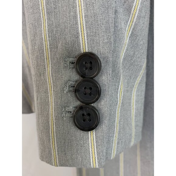 Banana Republic Womens Stripe Two-Piece Suit Set 00P Blazer & Pants - Picture 10 of 13